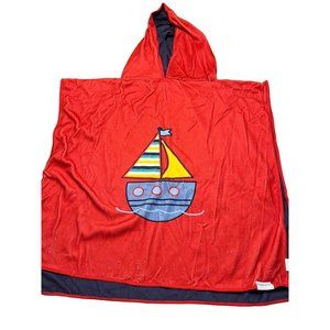 FlapJack Kids Reversible Cover Up Boat Anchor UPF 50+ Hooded NWT